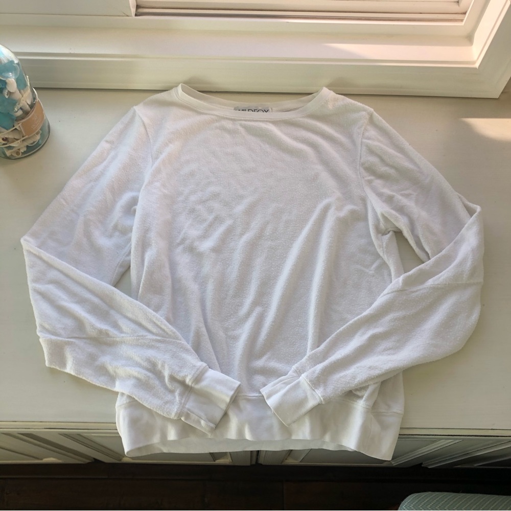 Wildfox Pullover Sweatshirt Jumper White